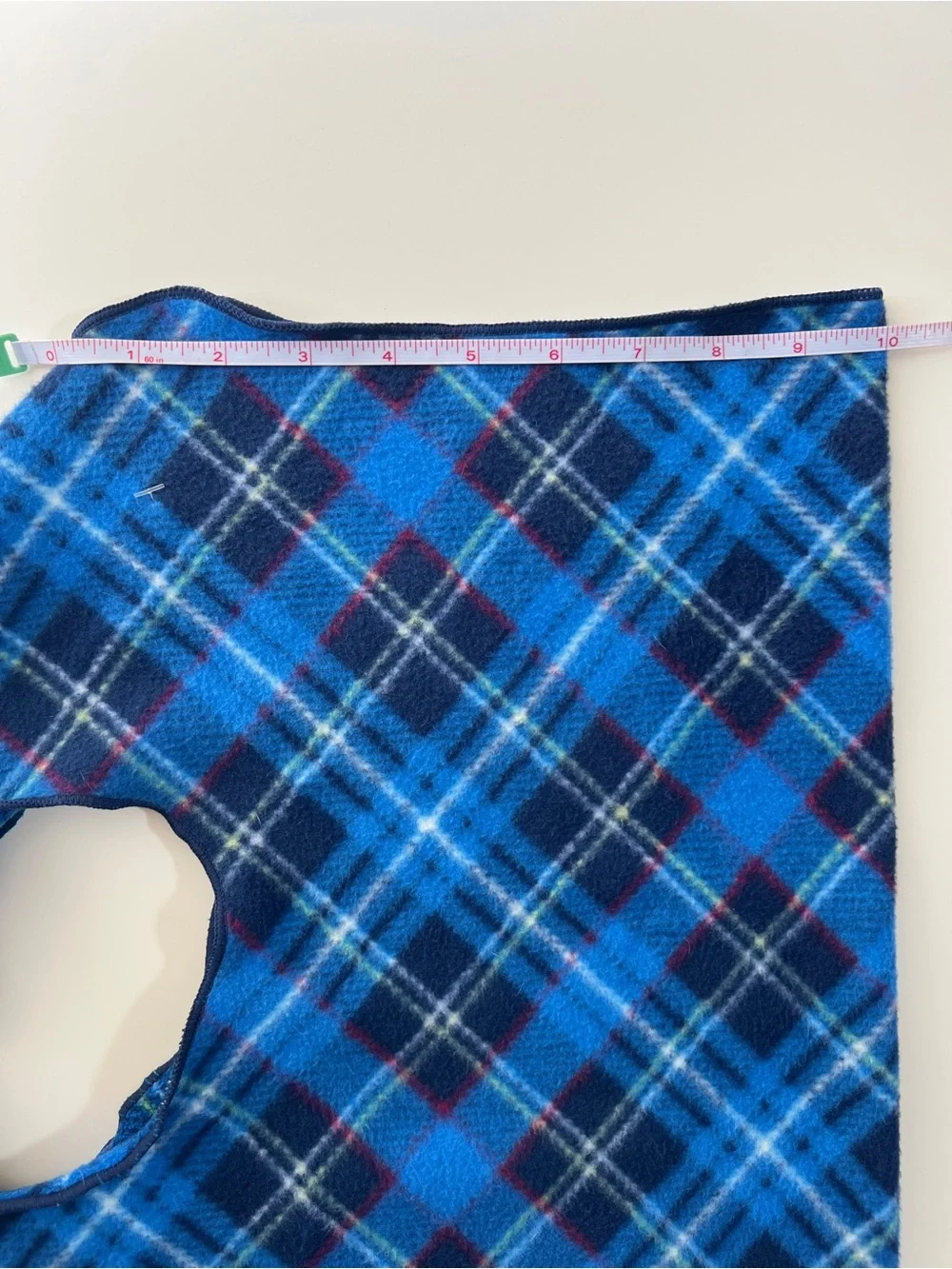 NWT Gold Paw Stretch Fleece Dog Jacket 26 Blue Plaid Made USA Large Breed